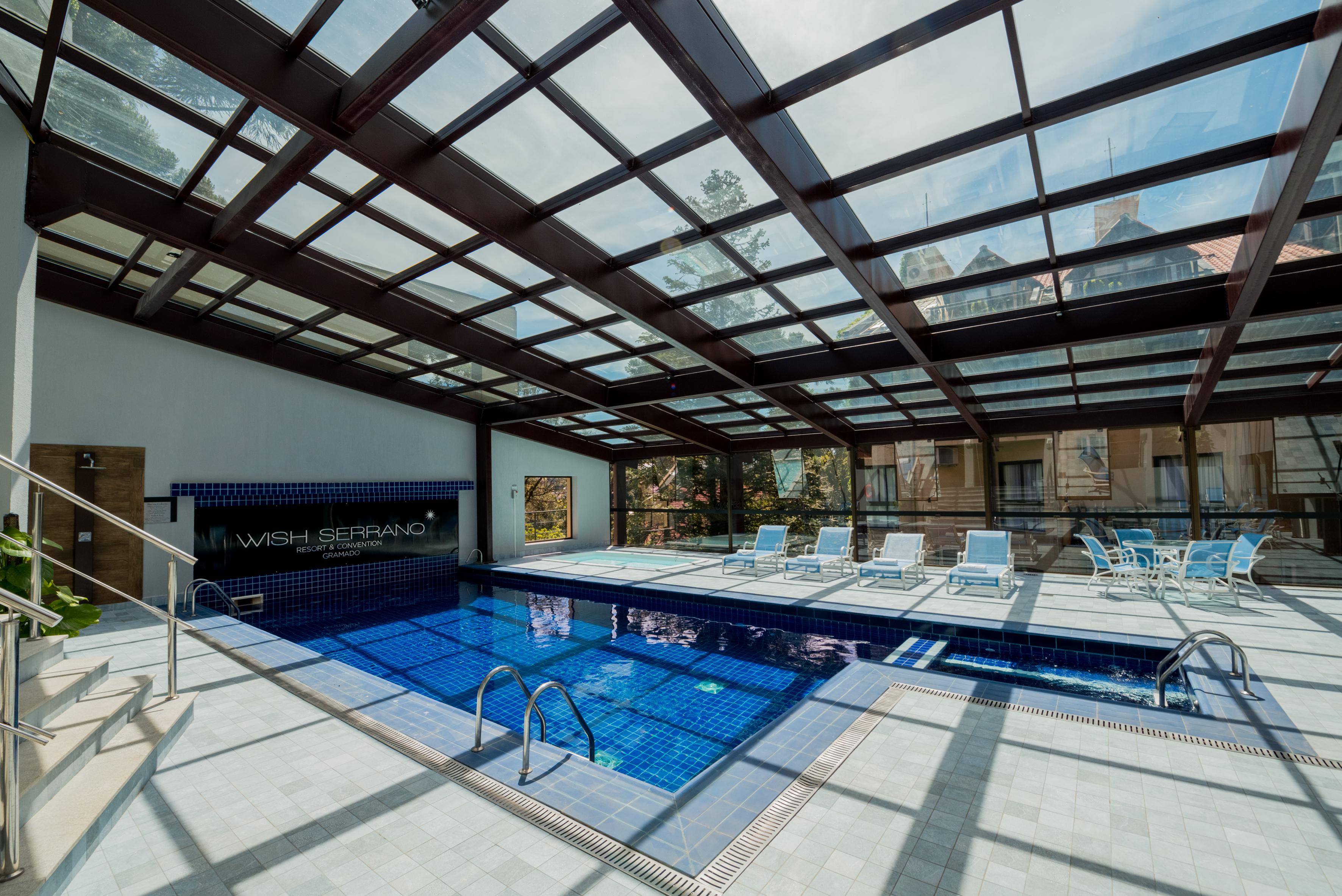 Wish Serrano Resort Gramado Bagian luar foto Swimming pool